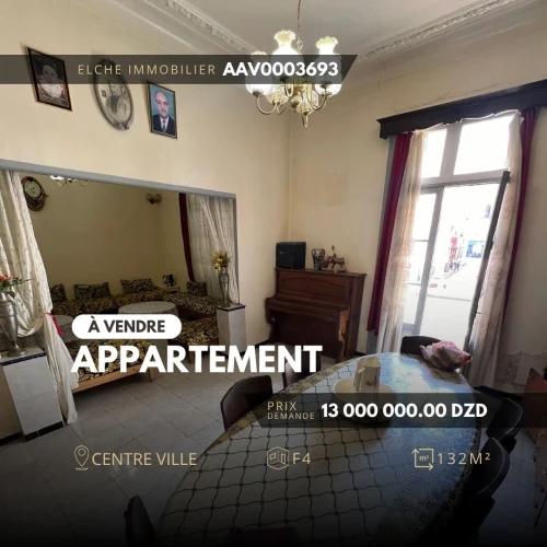 Vente Appartement F4 Oran 