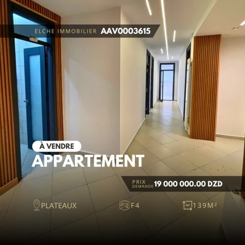 Vente Appartement F4 Oran 