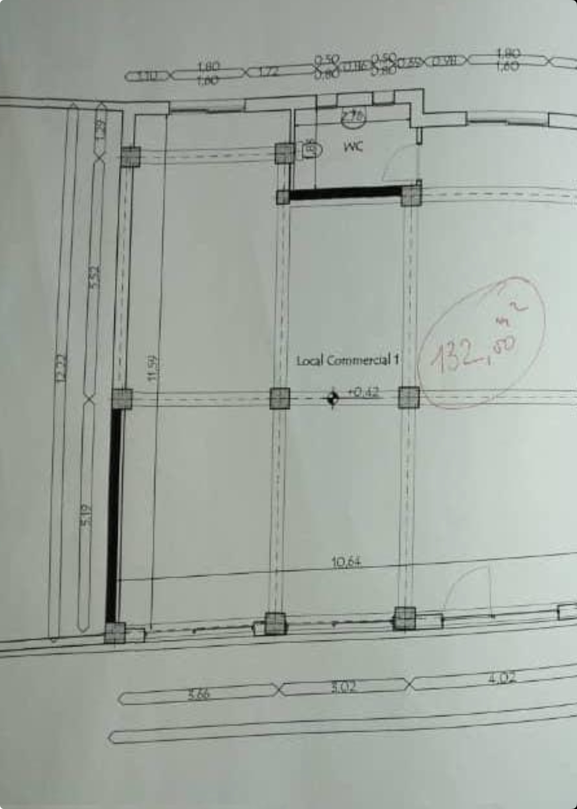 Local commercial 132 m2 By residence LA PERLE tlemcen