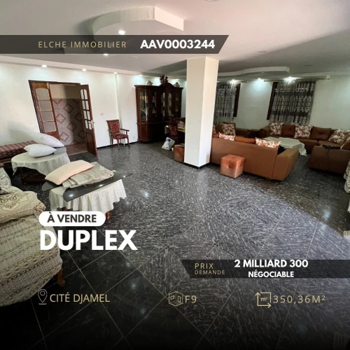 Vente Appartement Duplex F9 Oran 